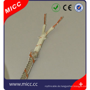 Thermoelement-Verlängerungskabel Typ SX-FG / FG / SSB-14 / 0,2x2-IEC / S-Typ Multicore-Thermoelementkabel zur Kompensation